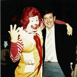 Founder Ted Perlman with Ronald McDonald