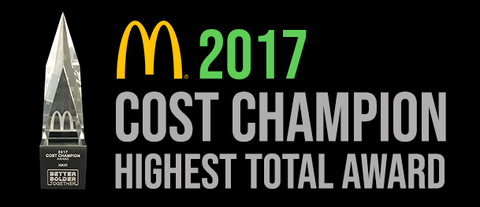 McDonald's Cost Champion award